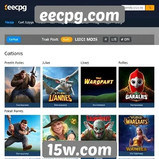 Comparação entre eecpg.com e outros sites de jogos